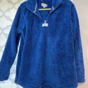 Medium blue pullover
